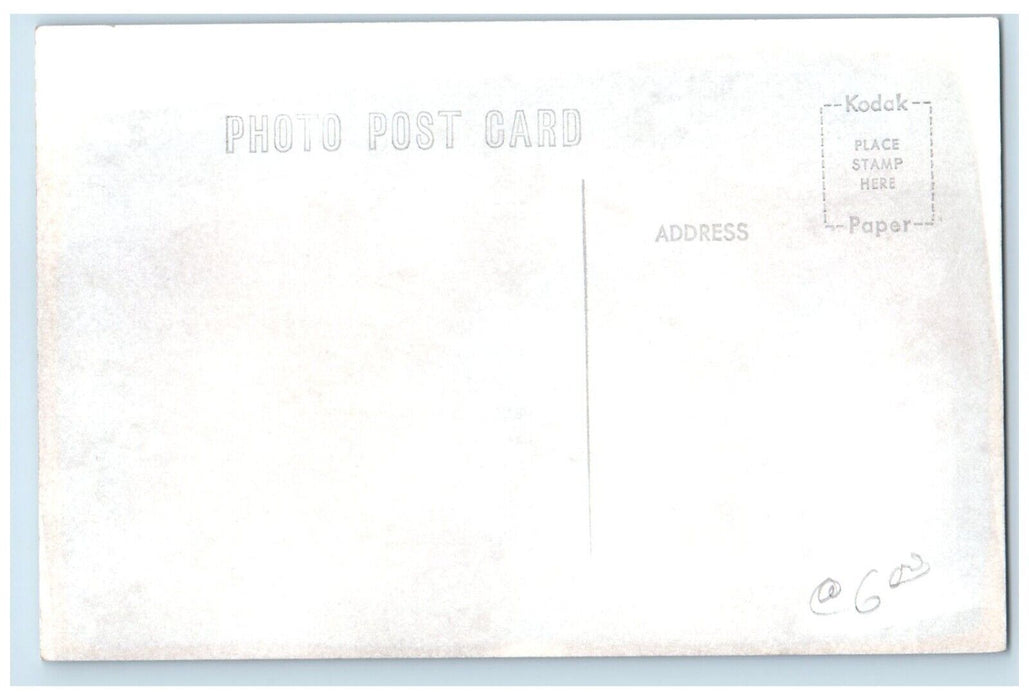 c1963 CB&Q Depot Cantril Iowa Railroad Train Depot Station RPPC Photo Postcard