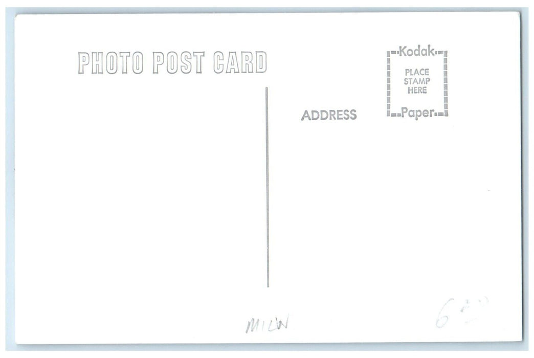 c1960's Castalia Depot Iowa IA Railroad Train Depot Station RPPC Photo Postcard