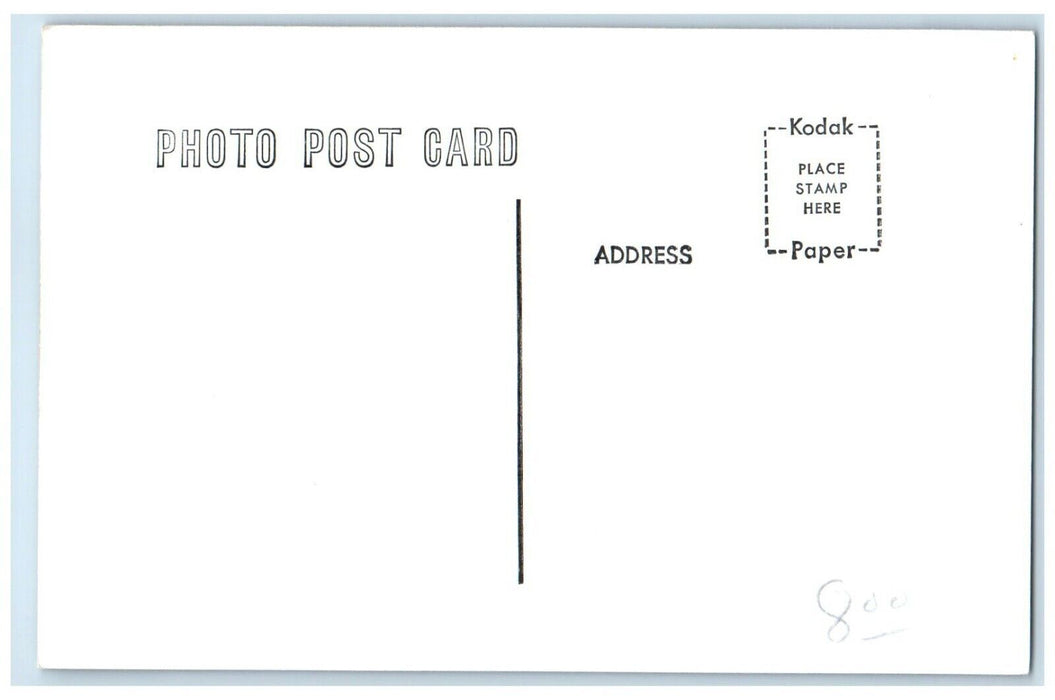 c1960's Bagley Iowa IA Vintage Railroad Train Depot Station RPPC Photo Postcard