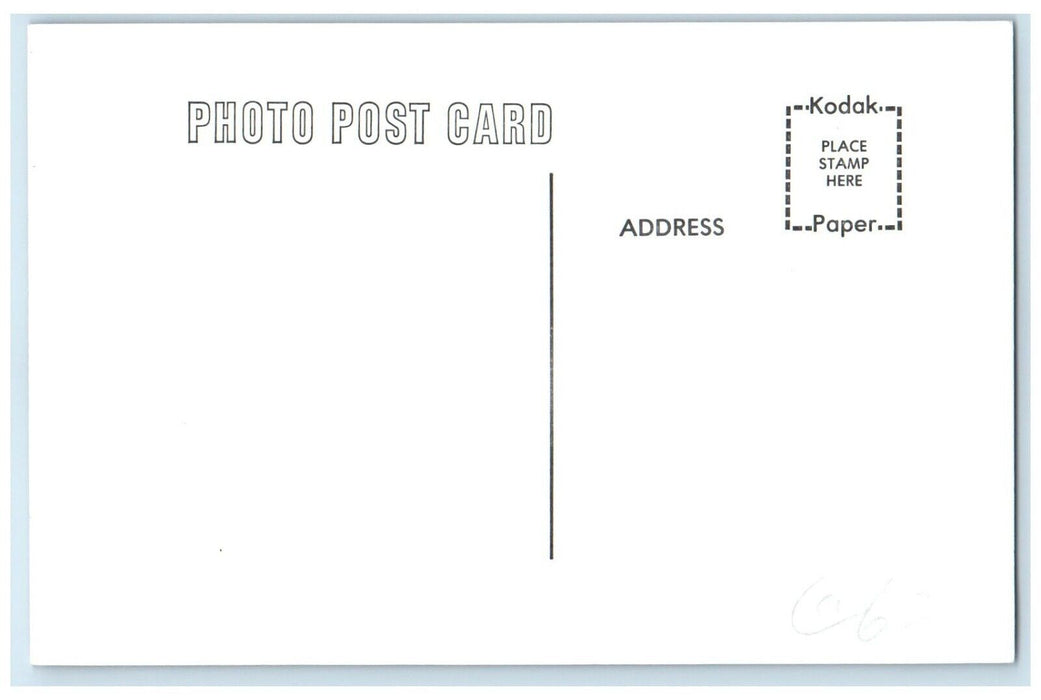 c1960's  Field Woodburn  Iowa Railroad Train Depot Station RPPC Photo Postcard