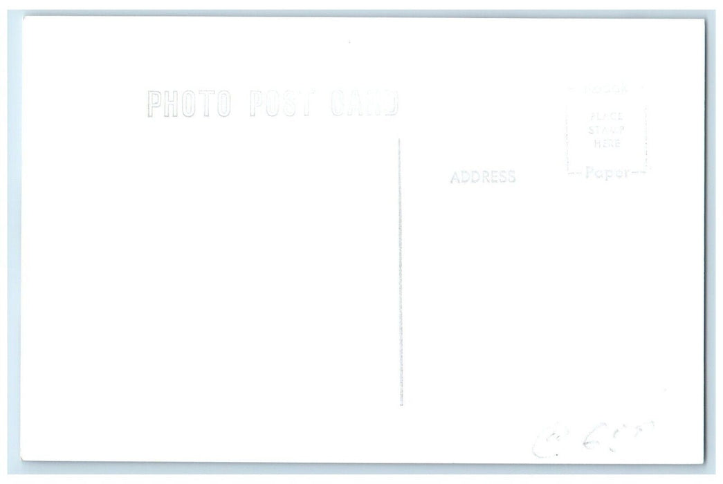 1963 CB&P Randolph Iowa Vintage Railroad Train Depot Station RPPC Photo Postcard