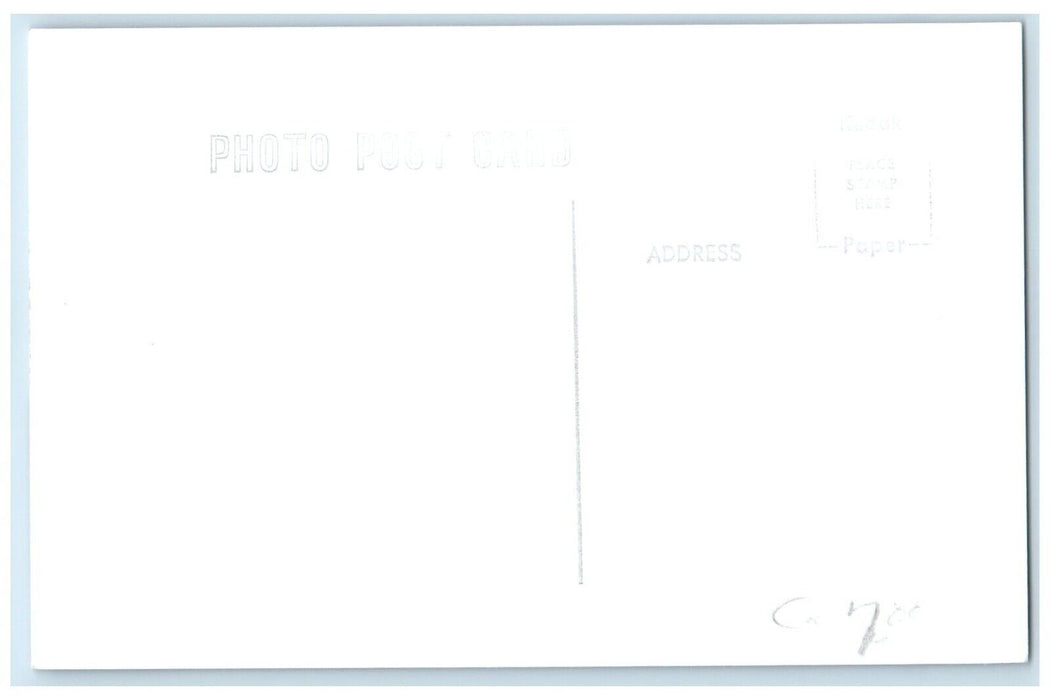 c1958 CB&Q Pleasntville Iowa IA Railroad Train Depot Station RPPC Photo Postcard