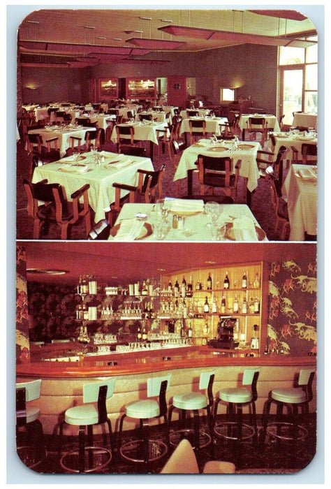 c1950's Charys Restaurant And Cocktail Lounge Miami Beach Florida FL Postcard