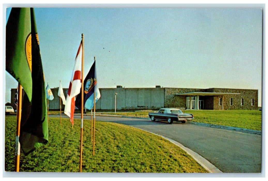 c1960 Agricultural Hall Fame Exterior Building Bonner Springs Kansas KS Postcard