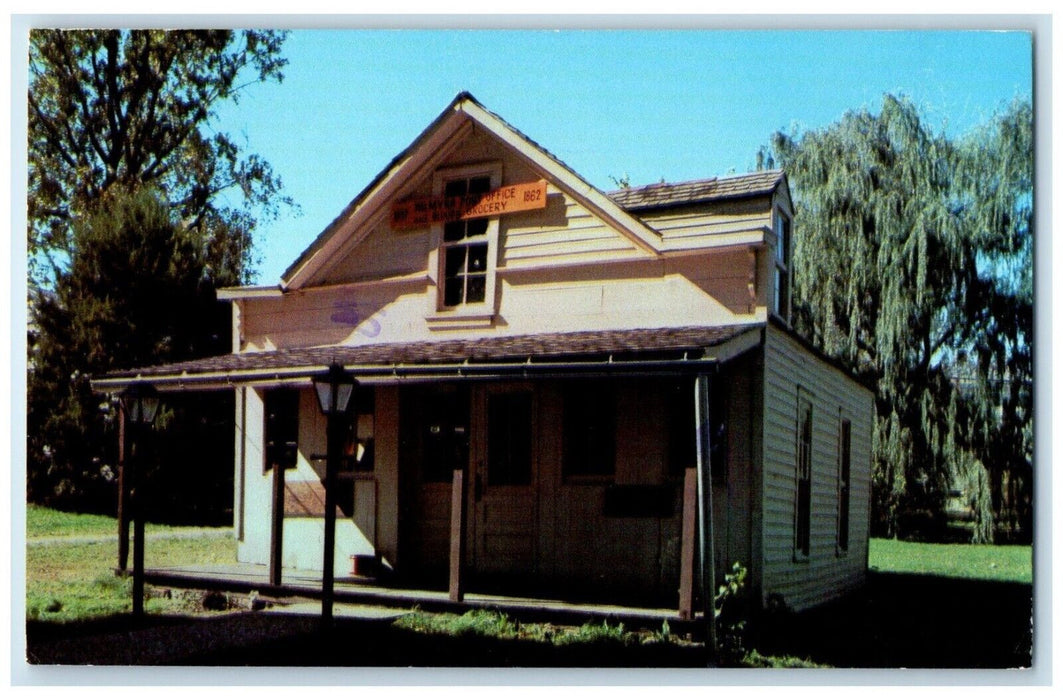1989 Palmyra Post Office Old Castle Old Castle Baldwin City Kansas KS Postcard