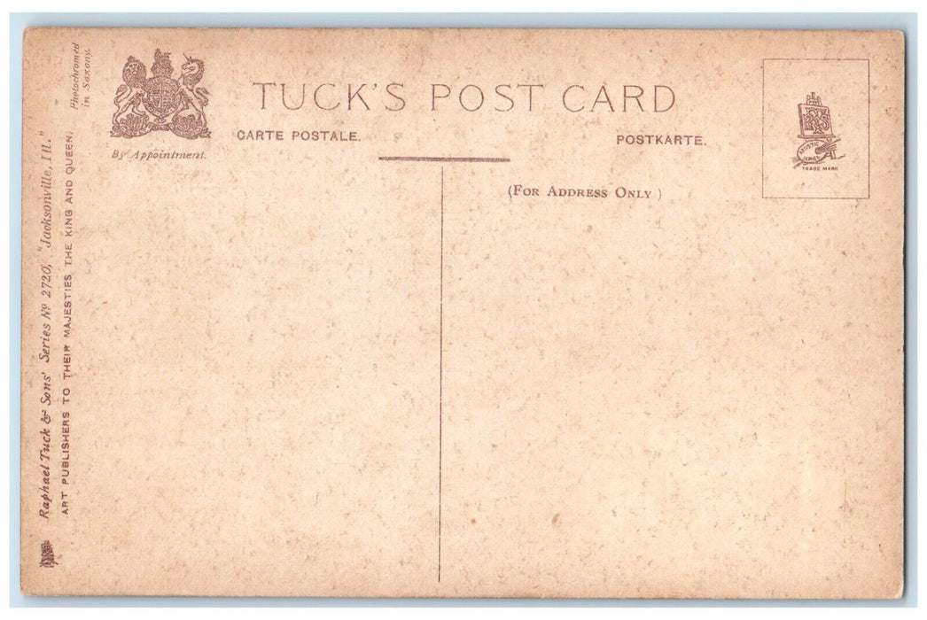 c1910's School For The Blind Jacksonville Illinois IL Tuck's Antique Postcard
