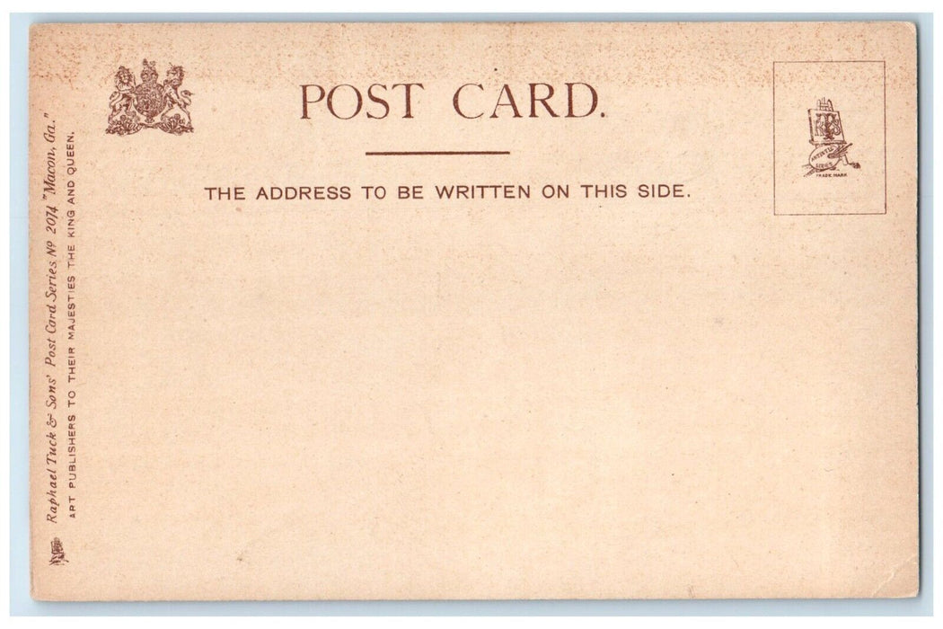 c1905 View Of Poplar Street Looking South Macon Georgia GA Tuck's Postcard