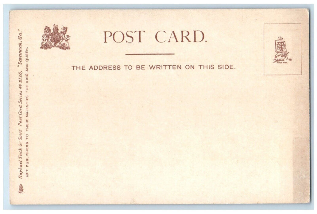 c1905 Bonaventure Cemetery Near Savannah Georgia GA Tuck's Antique Postcard