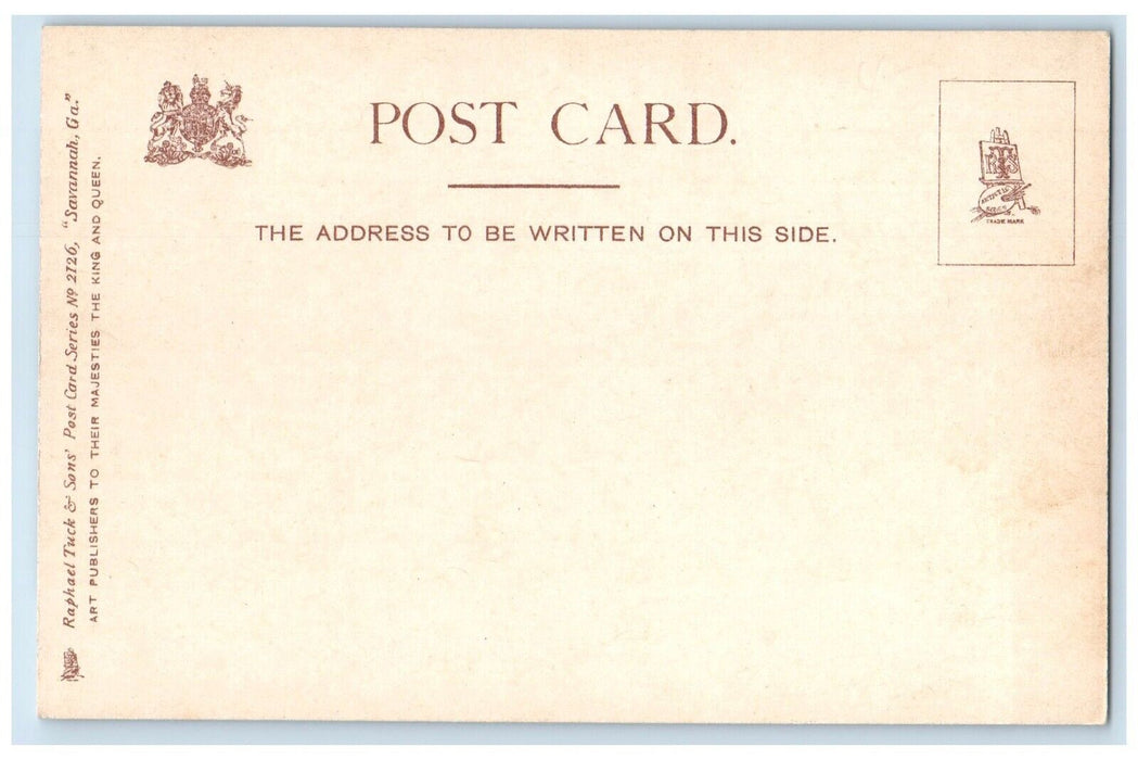 Colonial Park First Burial Ground In Savannah Georgia GA Tuck's Antique Postcard