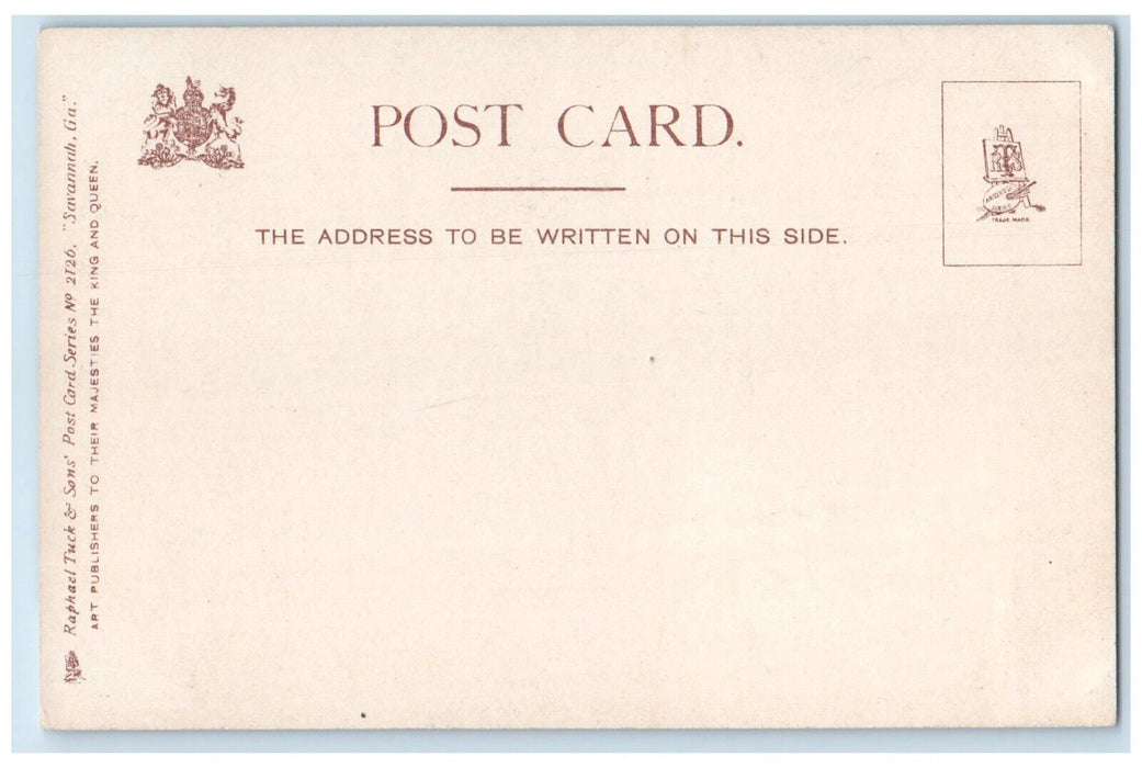 Gen. Sherman's Headquarters March The Sea Savannah Georgia GA Tucks Postcard