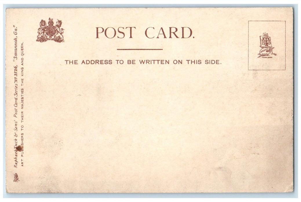 Bull Street Jasper Monument And De Soto Hotel Savannah Georgia Tuck's Postcard