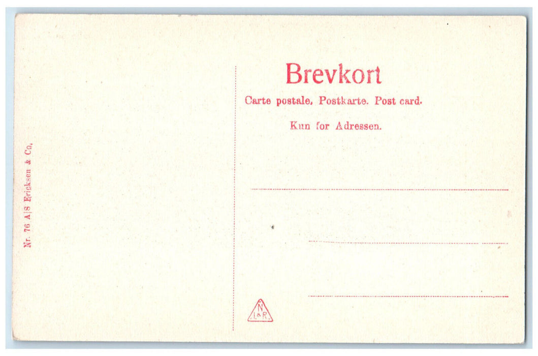 c1910 St. Hanshaugens Restaurant Kristiania Oslo Norway Antique Postcard