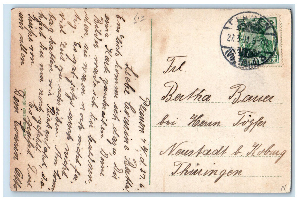 1911 Greetings From Vogtland Switzerland Antique Posted Multiview Postcard