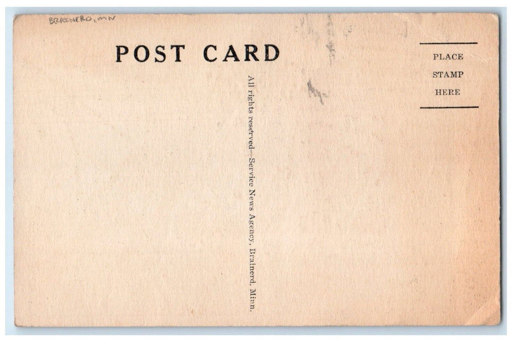 c1930's Paul Bunyan And Babe The Blue Ox Brainerd Minnesota MN Antique Postcard