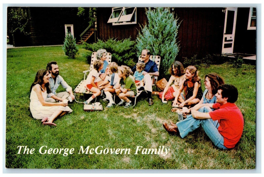 The George McGovern Family Political Advertising Hitchcock South Dakota Postcard