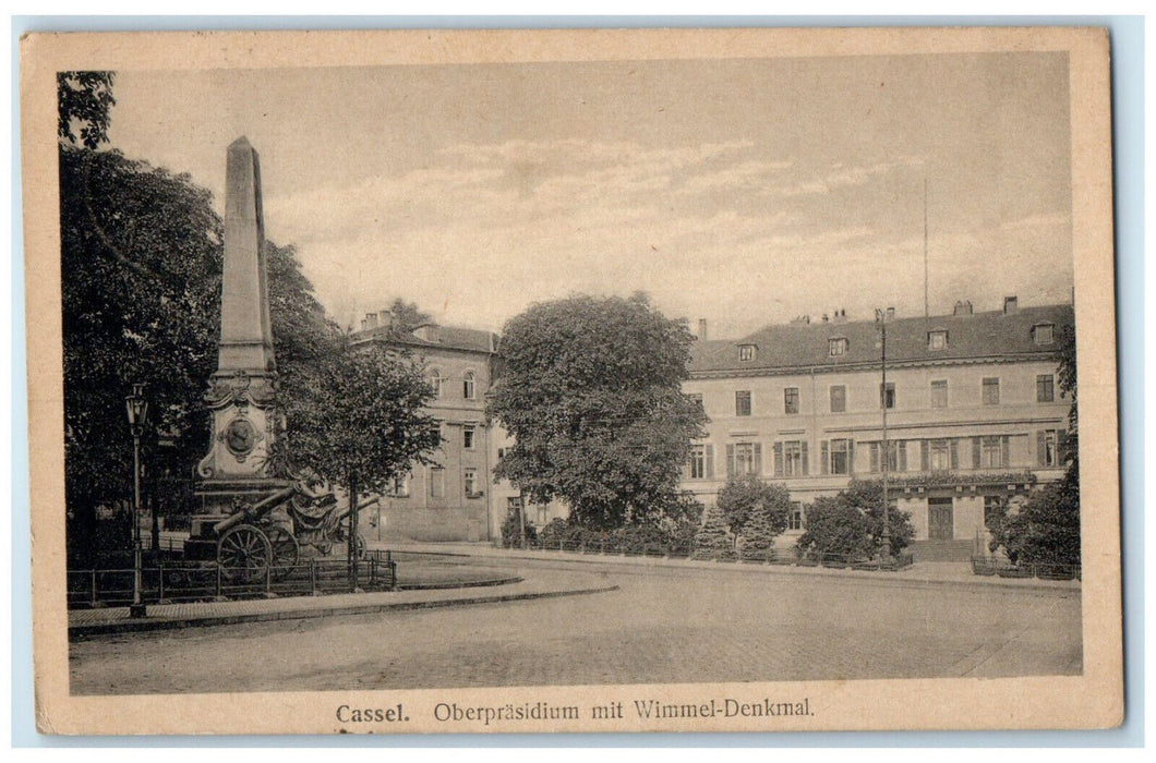 1919 Oberprasidium and Wimmel Monument Cassel France Posted Antique Postcard