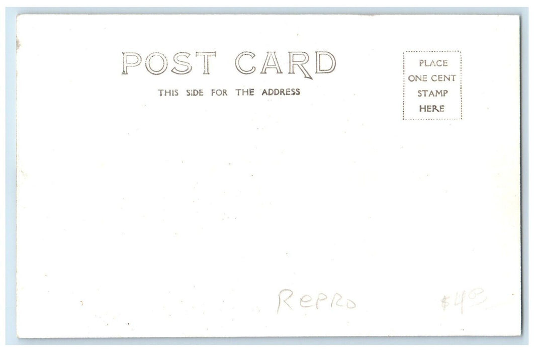 c1960's Rapid Canyon Line Iowa Vintage Train Depot Station RPPC Photo Postcard