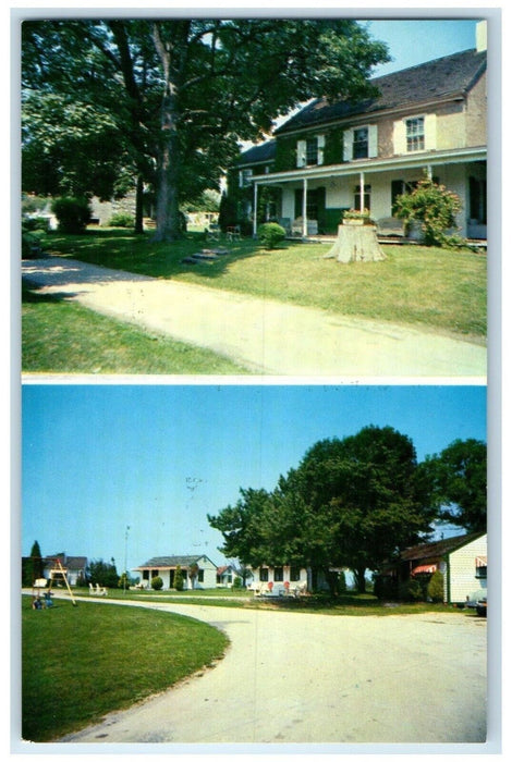 1960 Multi-View Exterior Brackbill Motel Building Paoli Pennsylvania PA Postcard