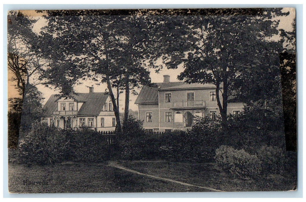 c1910 Hastveda Hässleholm Scania County Sweden Antique Posted Postcard