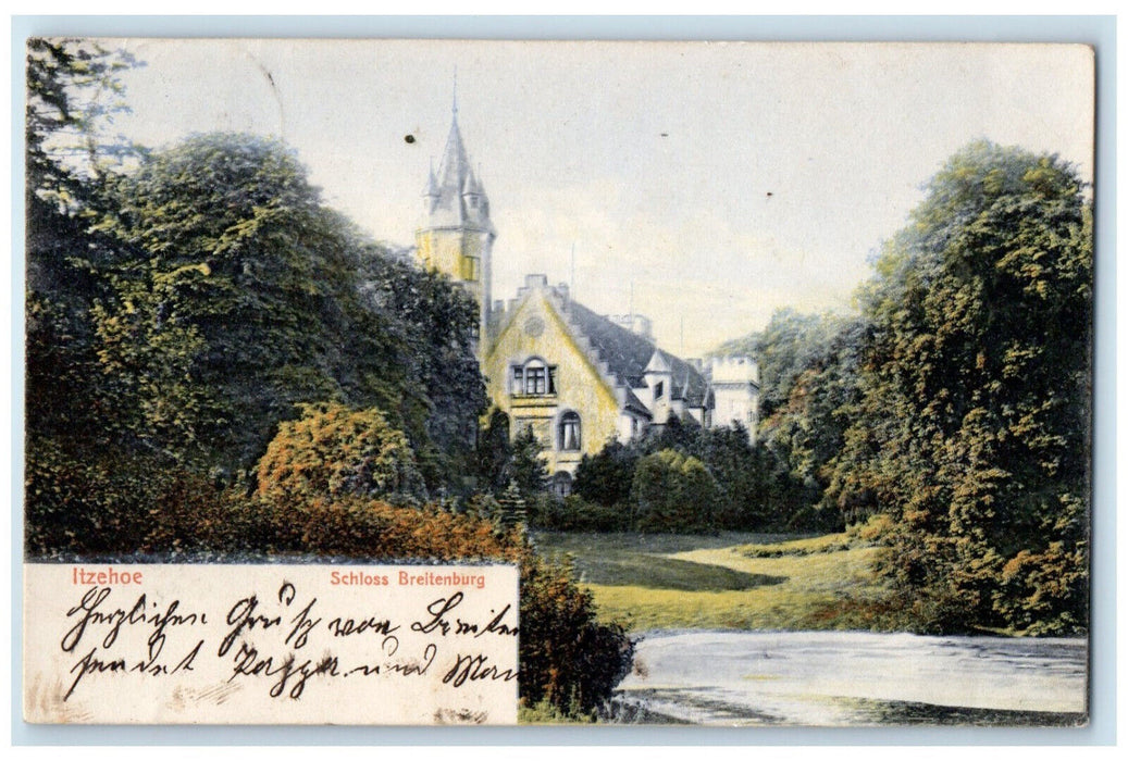 1905 Breitenburg Castle Itzehoe Schleswig-Holstein Germany Posted Postcard