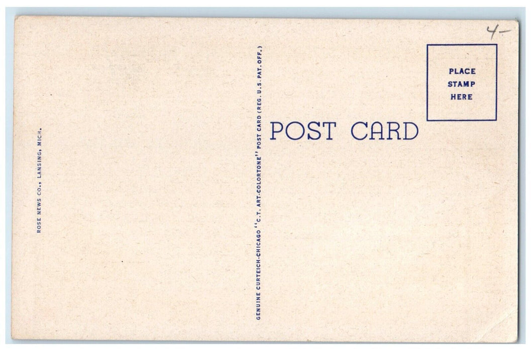 c1930's Macklin Field Michigan State College East Lansing Michigan MI Postcard