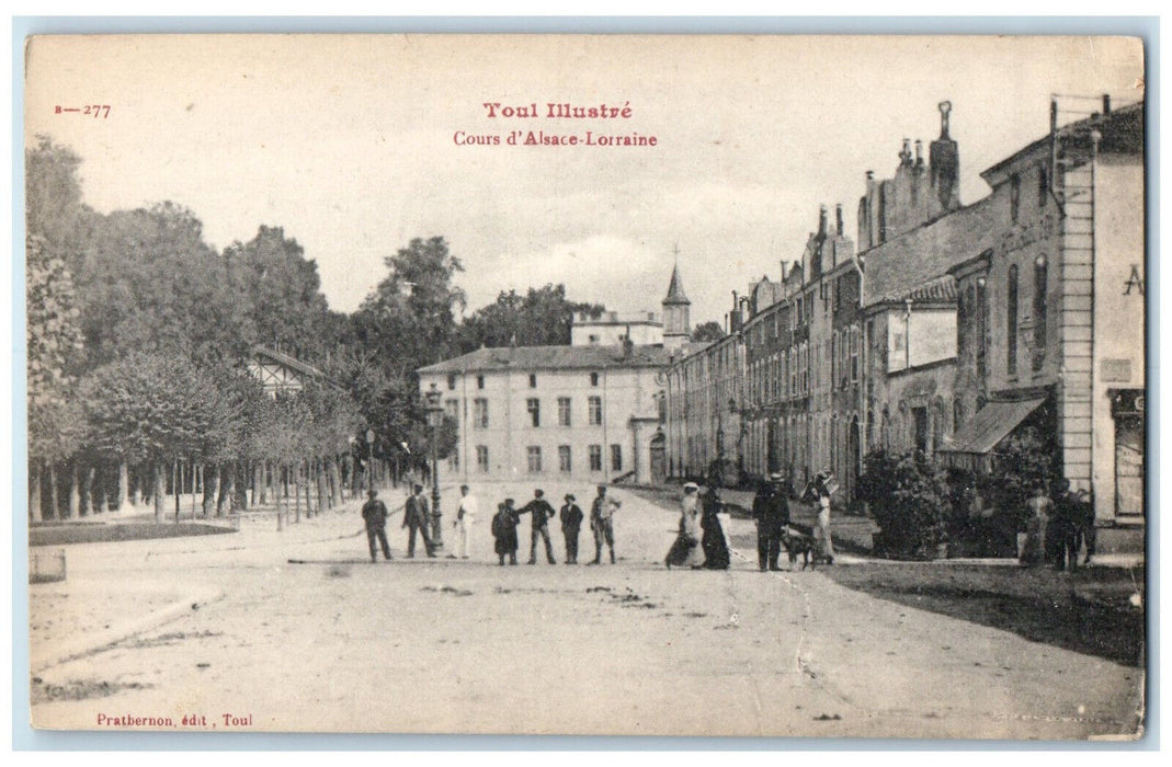 c1910 Cours D'Alsace-Lorraine Toul Illustre Paris France Unposted Postcard