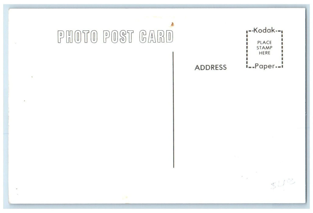 c1960's Central Fremont Iowa IA Vintage Train Depot Station RPPC Photo Postcard