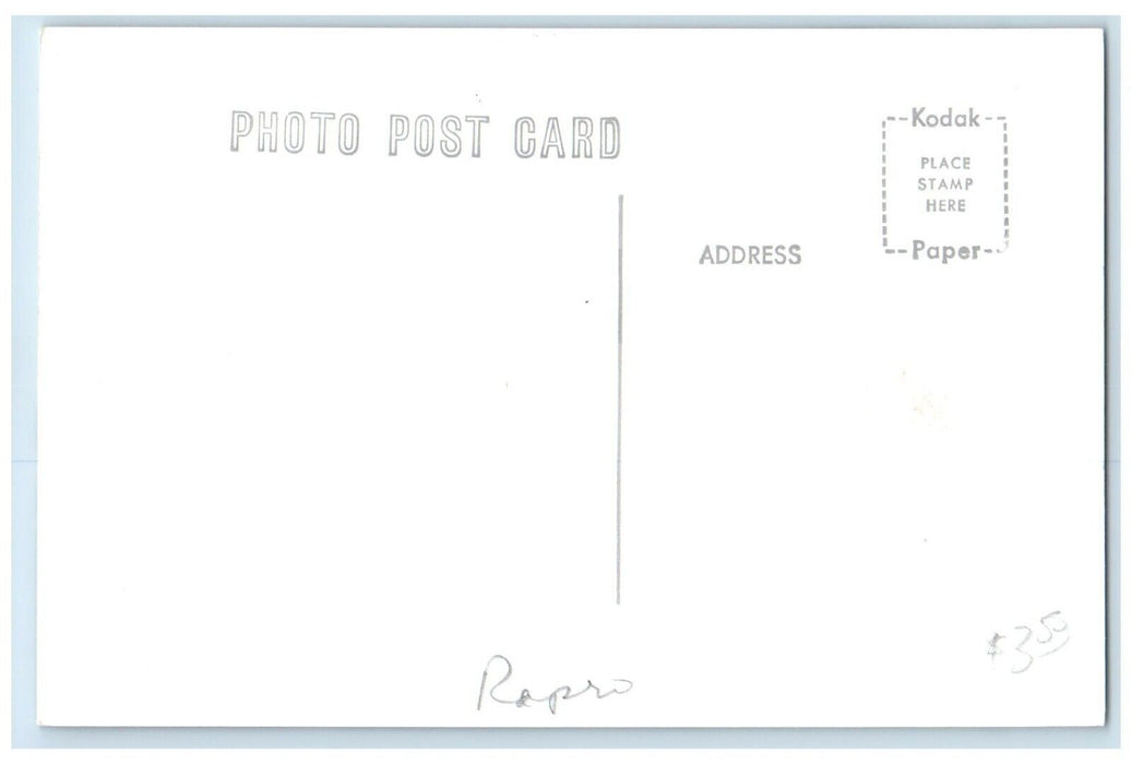 c1960's  CRI&P Depot Dexter Iowa Vintage Train Depot Station RPPC Photo Postcard