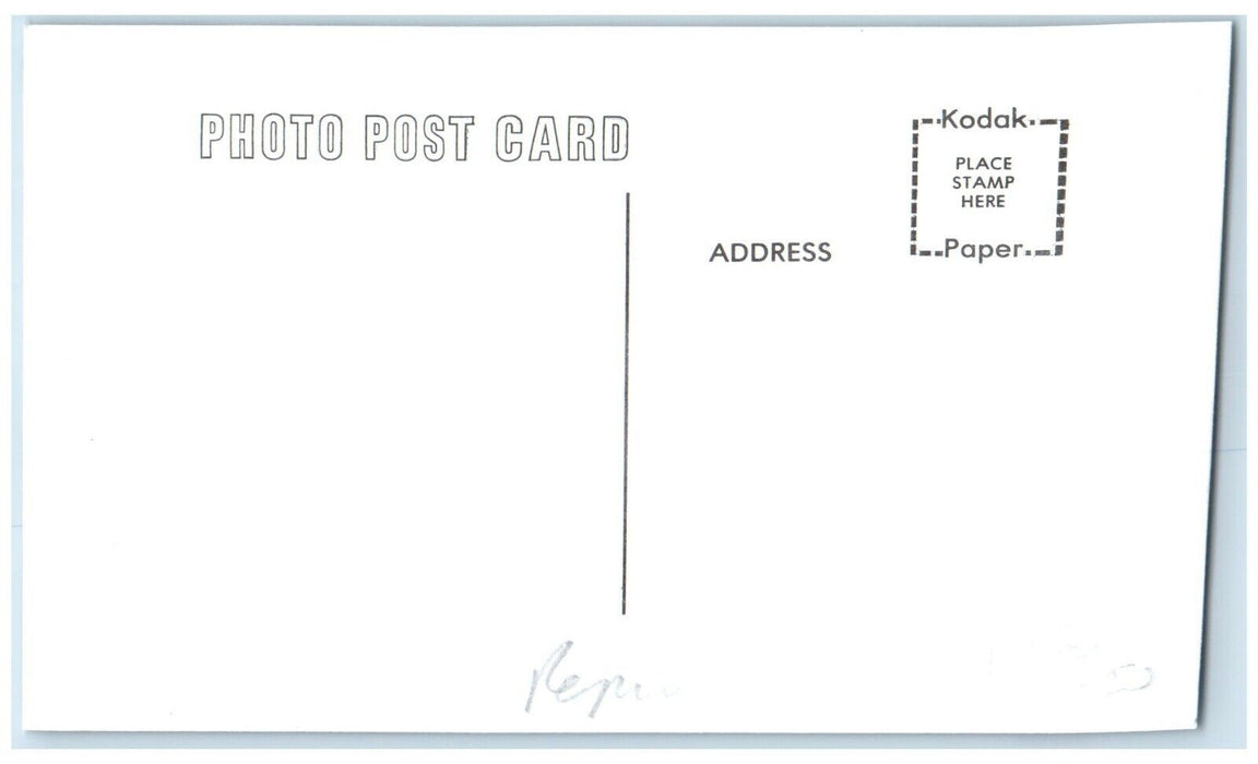 c1960's MSTL Depot Dayton Iowa Vintage Train Depot Station RPPC Photo Postcard