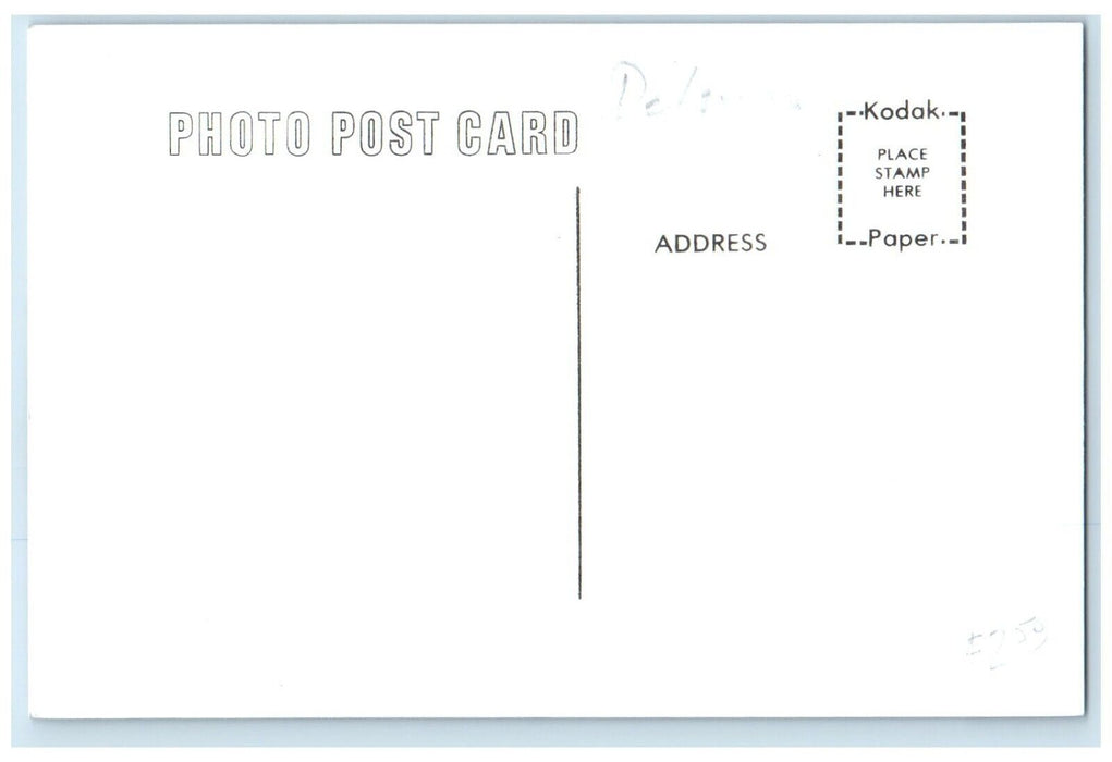 c1960's Delmar Iowa IA Vintage Antique Train Depot Station RPPC Photo Postcard