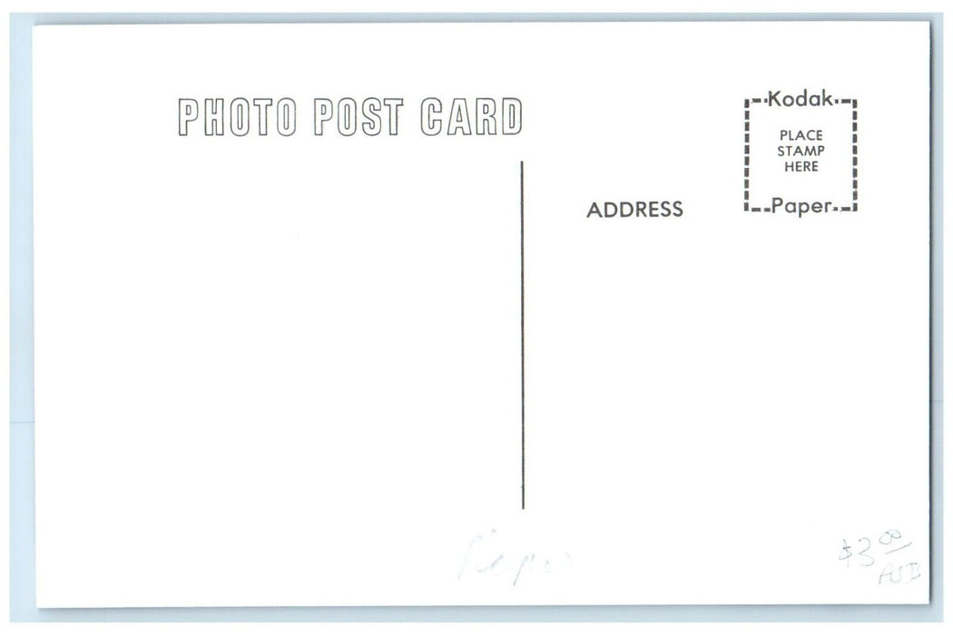 c1954 DMCI Depot Beaver Valley Iowa IA Train Depot Station RPPC Photo Postcard