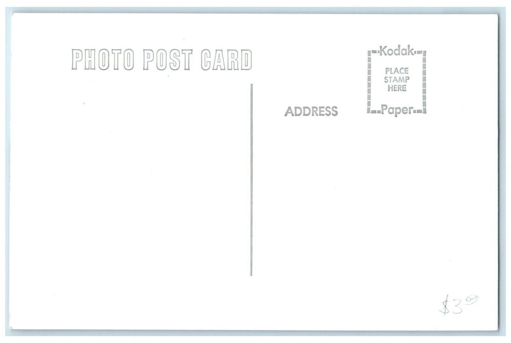 c1960 CBQ Depot Chillicothe Iowa Vintage Train Depot Station RPPC Photo Postcard
