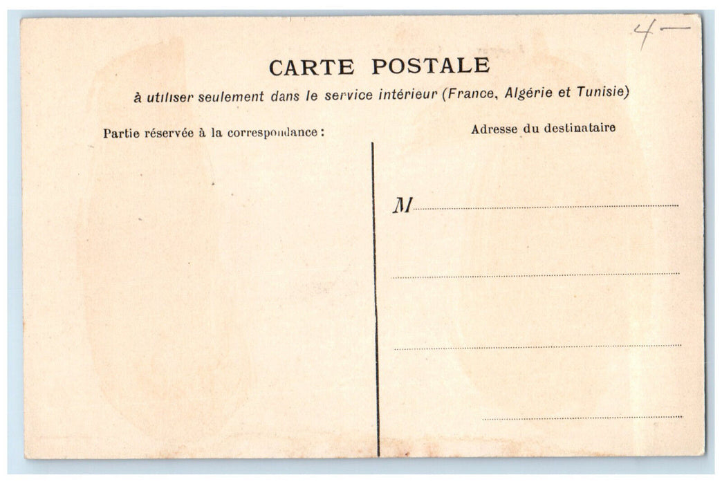 c1920's Operation of the Cannon at the Alphine Batteries France Postcard