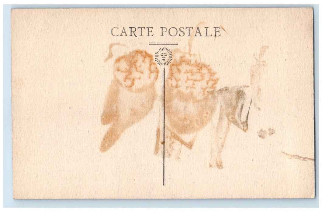 c1910 Rue Montoir Fishmonger Caen Old Houses Calvados Frances Postcard