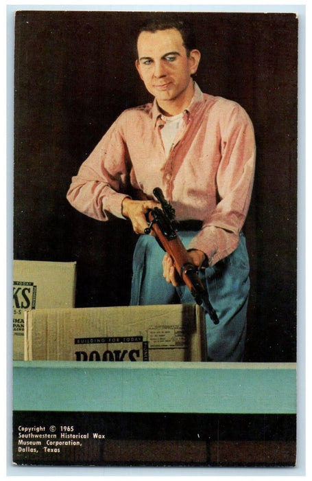 Lee Harvey Oswald Assassin Of President Wax Museum Dallas Texas TX Postcard