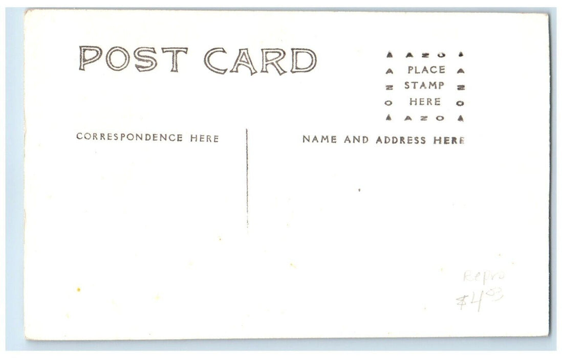 c1960's Blanchard Iowa Railroad Vintage Train Depot Station RPPC Photo Postcard