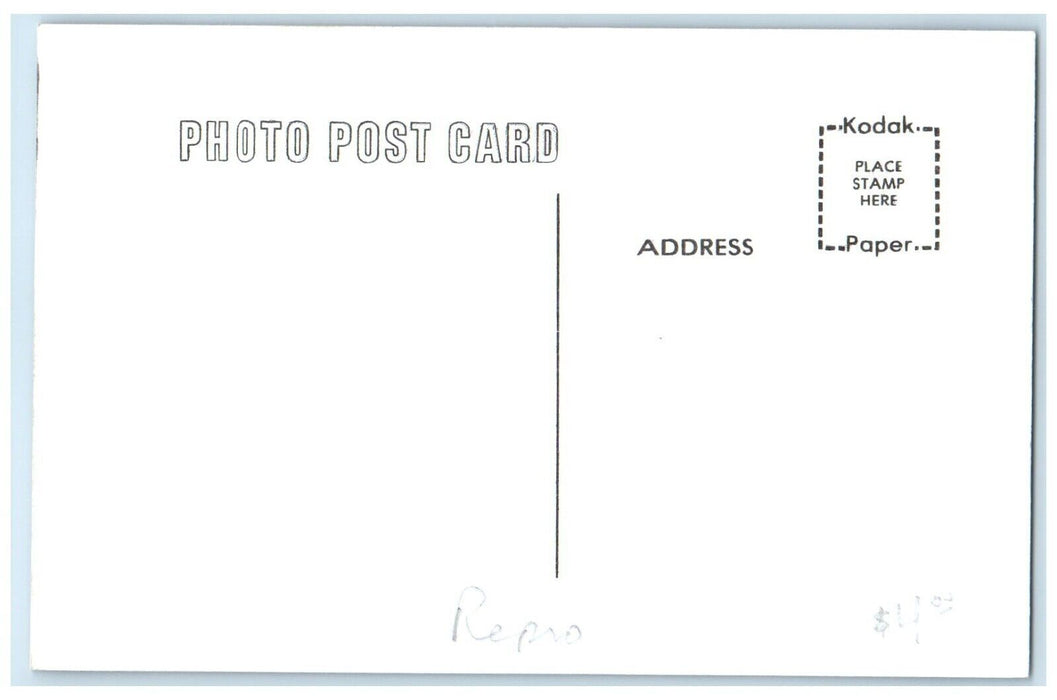 c1960's Coon Rapids Iowa Vintage Antique Train Depot Station RPPC Photo Postcard