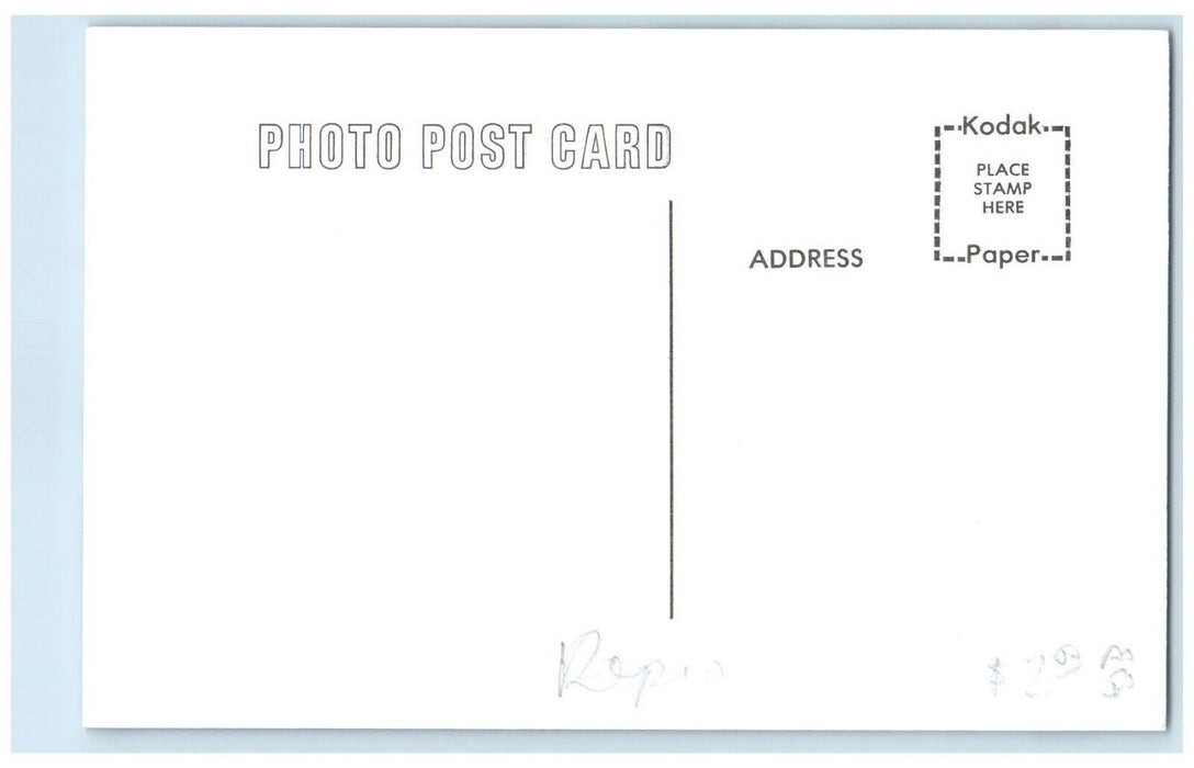 c1960 CBQ Beckwith Iowa Railroad Vintage Train Depot Station RPPC Photo Postcard