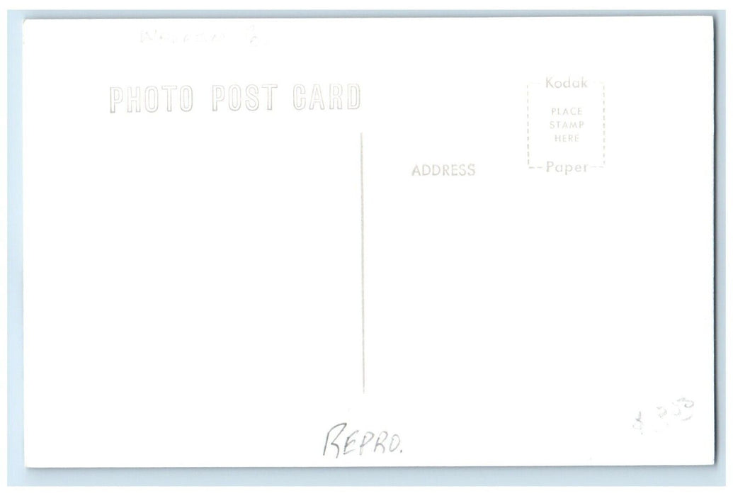 c1915 CB&P Depot Prole Iowa IA Railroad Train Depot Station RPPC Photo Postcard