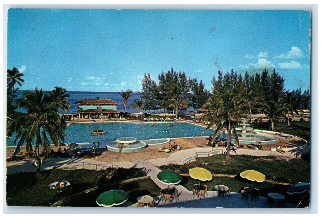 c1950's Grand Bahama Hotel Resort Grand Bahama Island Bahamas Postcard