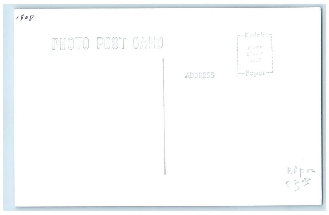 c1960 IC Depot Earlville Iowa Railroad Train Depot Station RPPC Photo Postcard