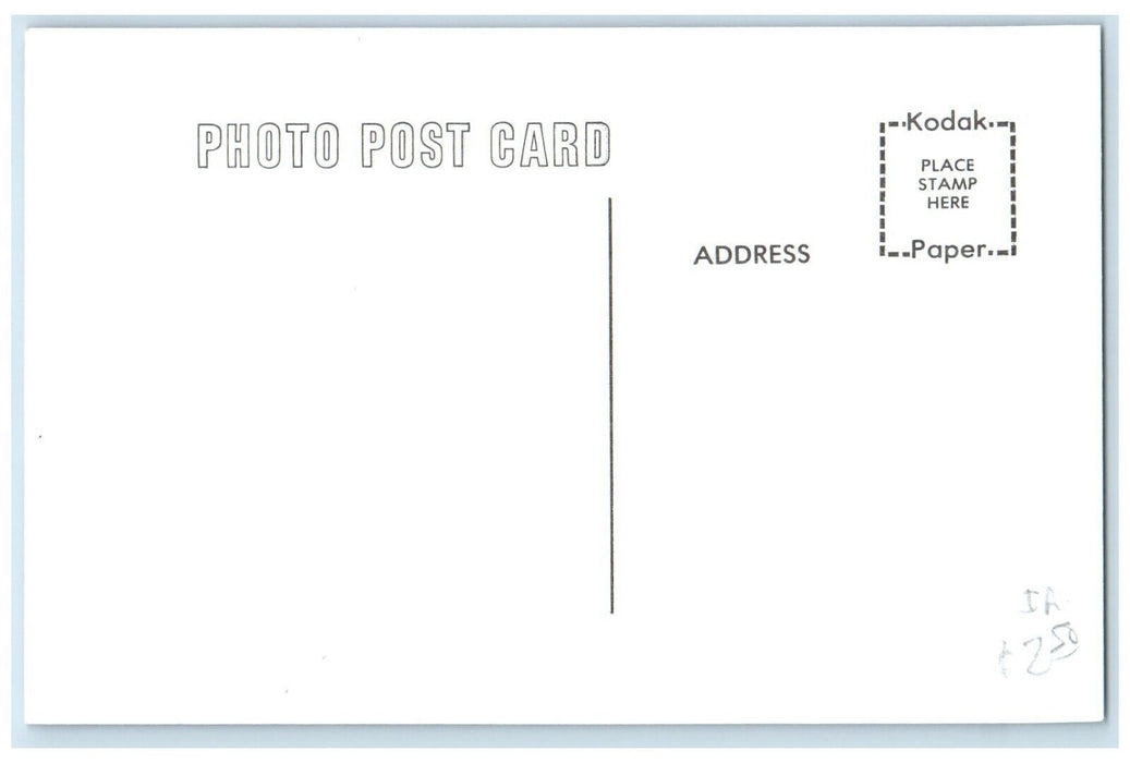 c1960's Stark Iowa IA Vintage Railroad Train Depot Station RPPC Photo Postcard