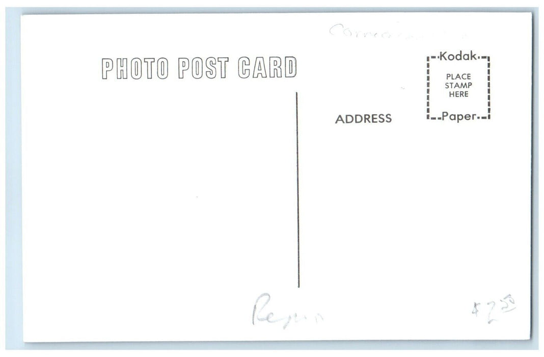 c1960 CNW Station Iowa Vintage Railroad Train Depot Station RPPC Photo Postcard