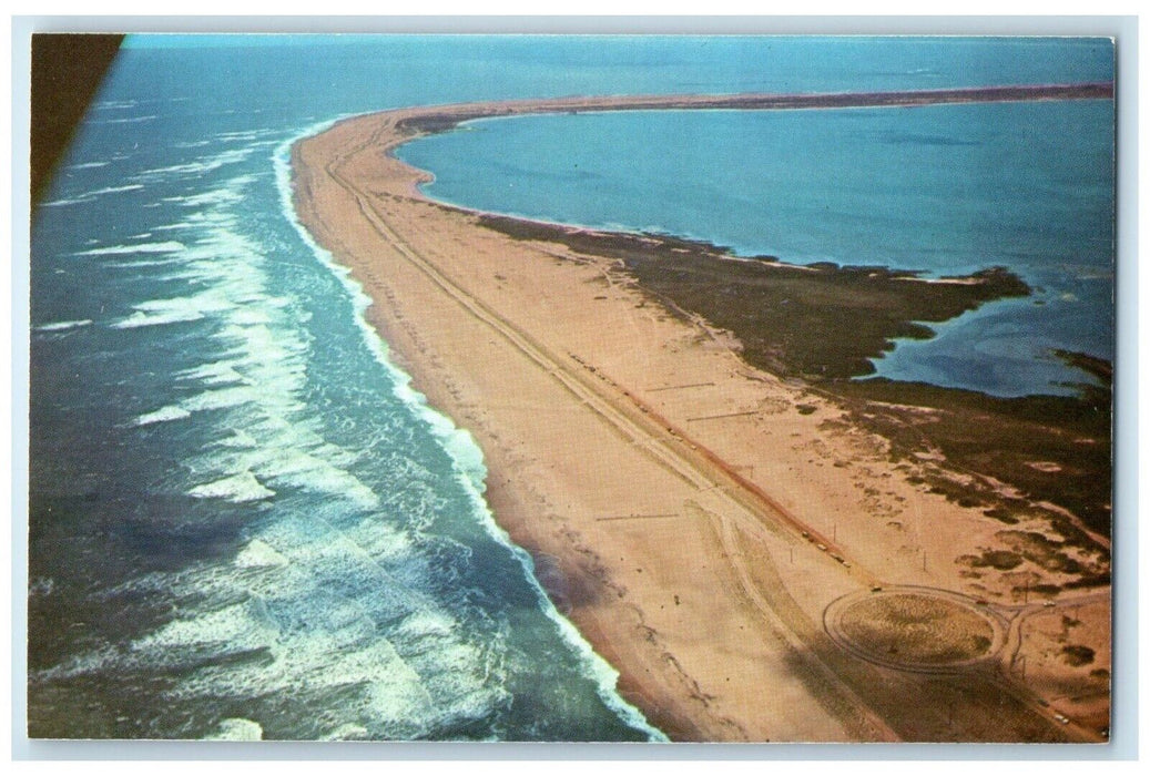 c1950's Aerial View Of Assateague Island Virginia VA Unposted Vintage Postcard