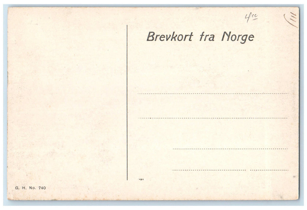 c1910 Reinunga Mod Vatnahalsen Bergensbanen Oslo Bergen Norway Postcard