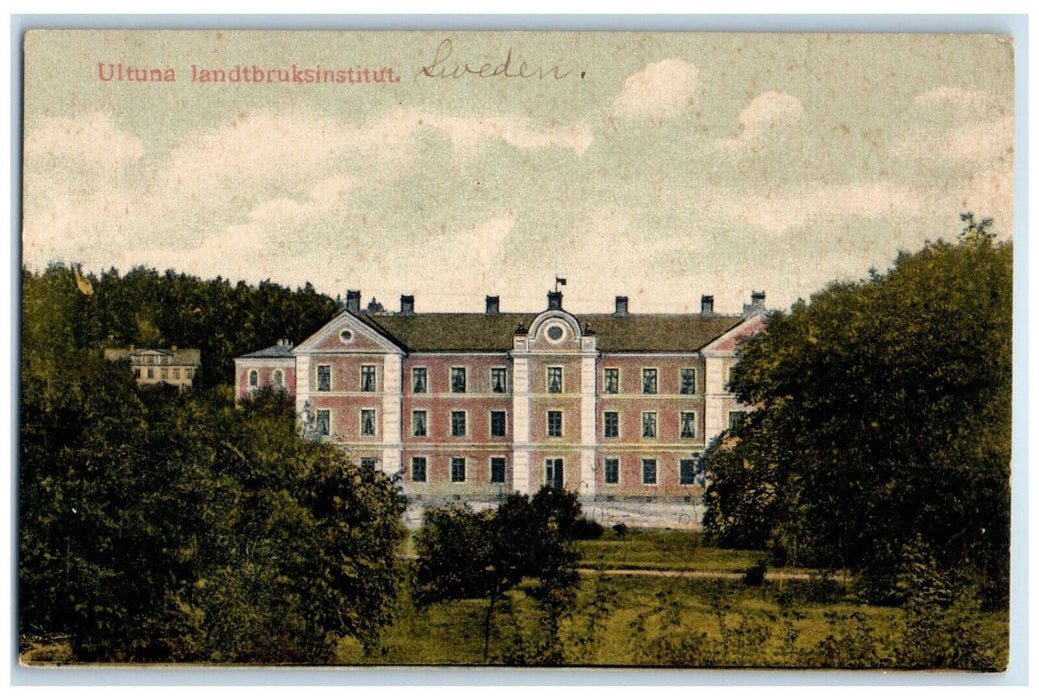 1907 Institute of Agriculture Ultuna Uppsala Sweden Posted Antique Postcard