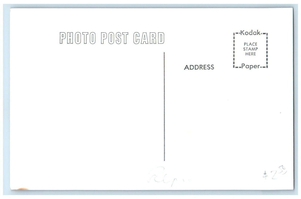 c1960's Black Springs Iowa IA Railroad Train Depot Station RPPC Photo Postcard