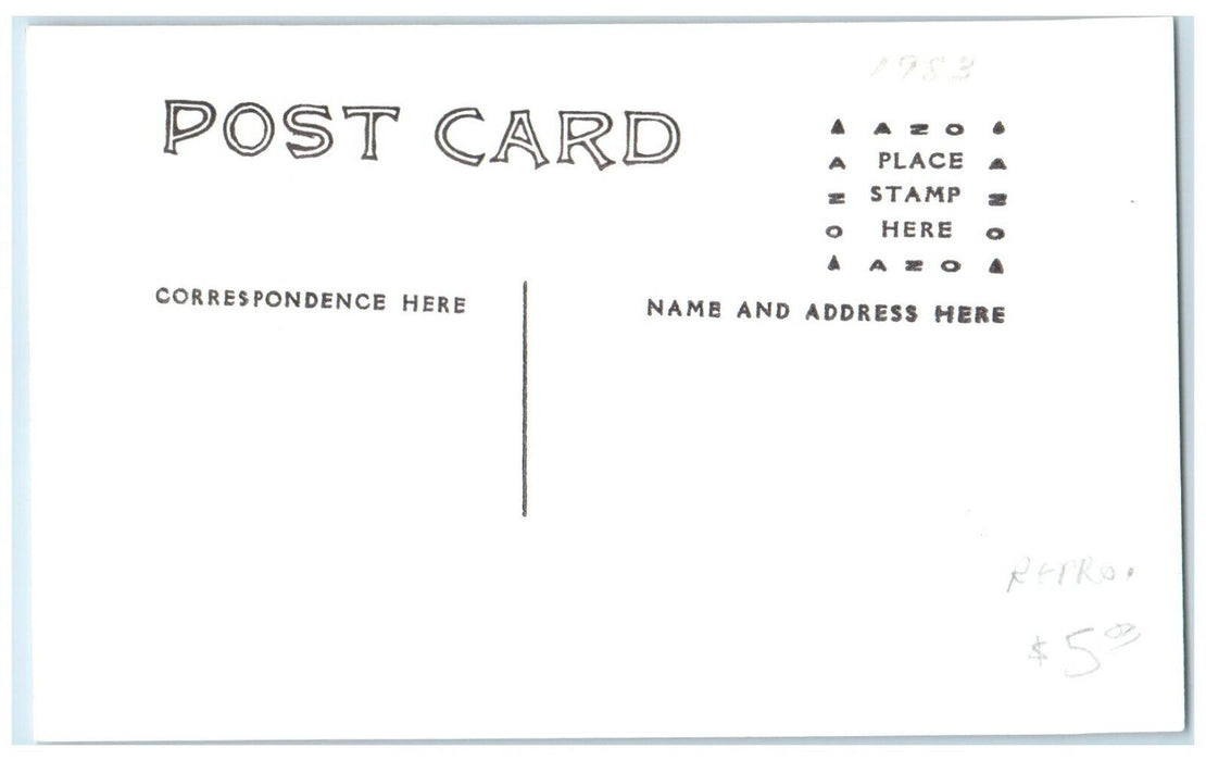 c1960's CBQ Depot Iowa Vintage Railroad Train Depot Station RPPC Photo Postcard