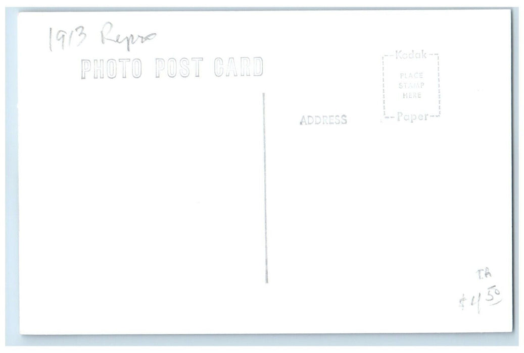 c1960 CM&STP Depot Wesley Iowa Railroad Train Depot Station RPPC Photo Postcard
