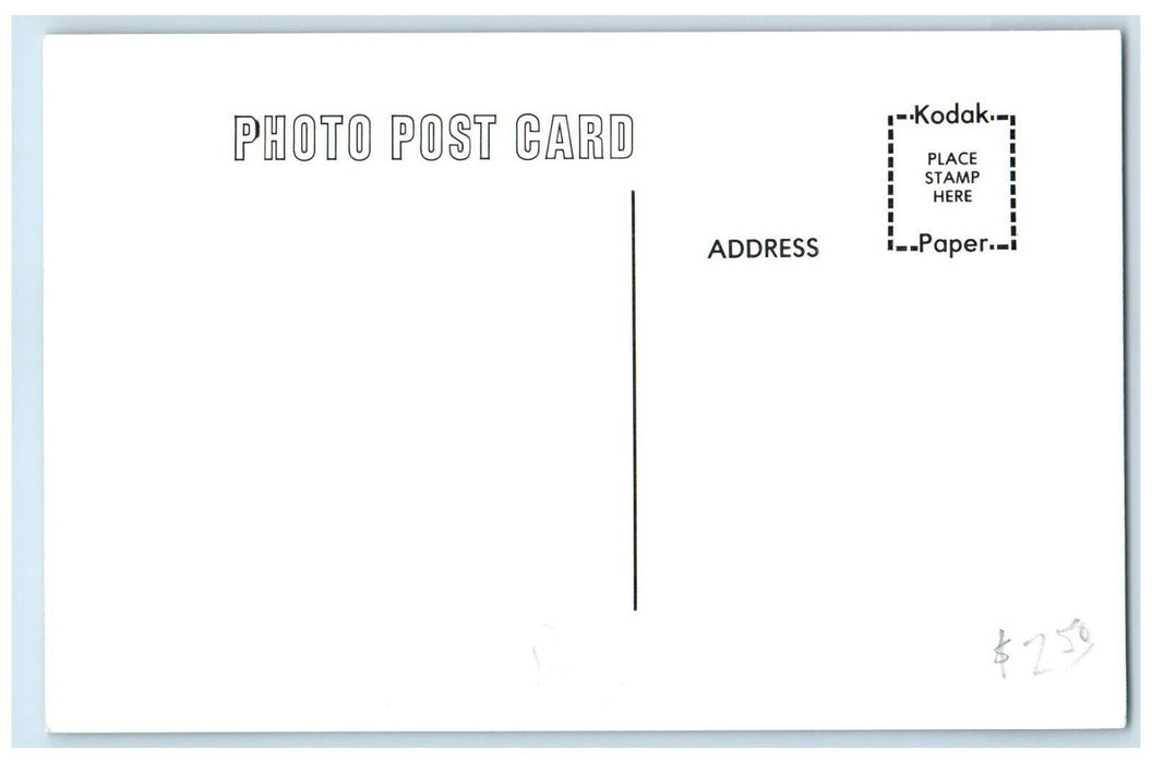 c1960 Arnolds Park Iowa Railroad Vintage Train Depot Station RPPC Photo Postcard